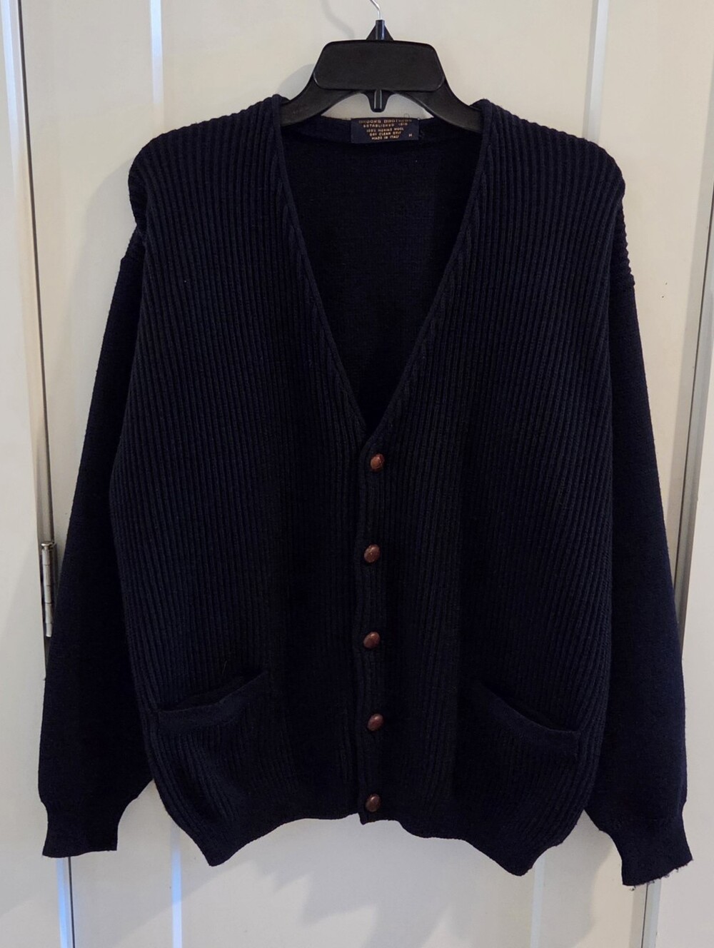 Vintage Brooks Brothers Merino Wool Button-Up Cardigan Sweater - Size Medium